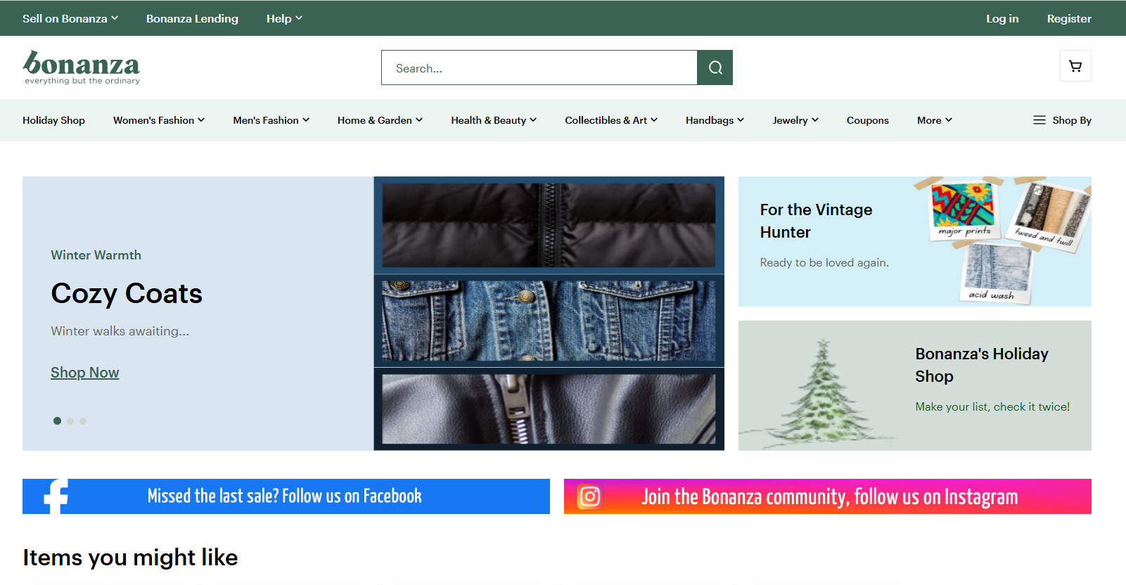 Bonanza marketplace